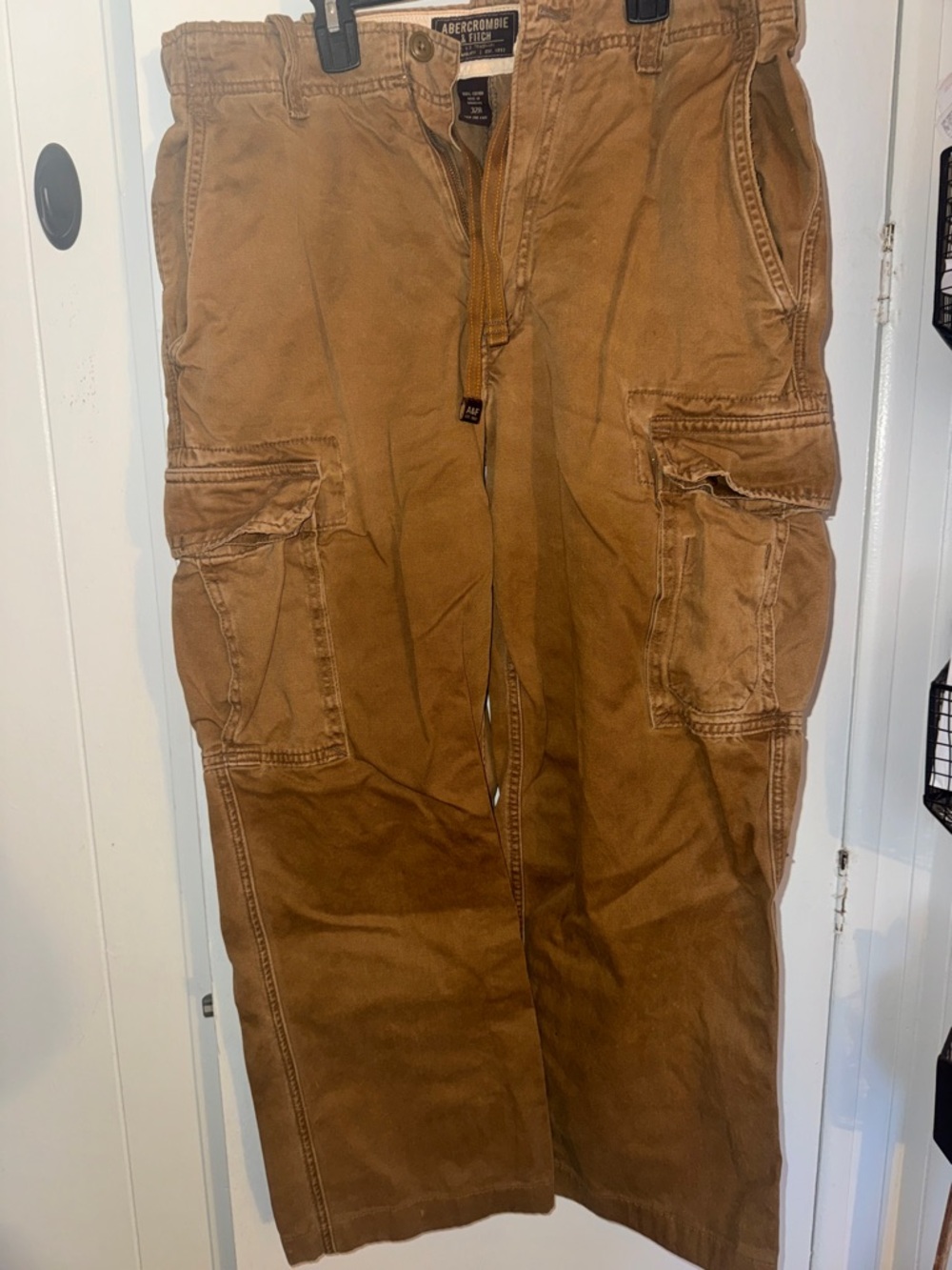 Abercrombie & Fitch Men's Tan Brown Cargo Pants